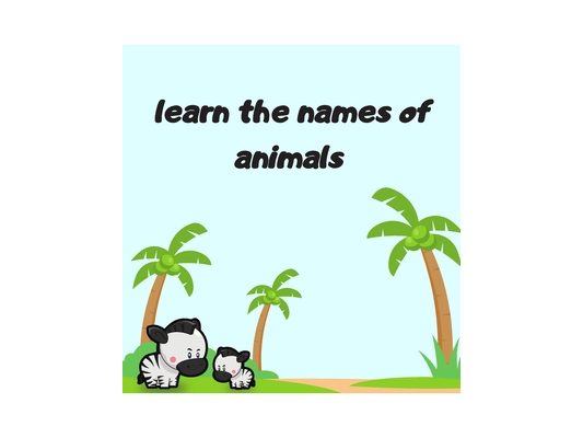 learn the names of animals,: activitiy book for children