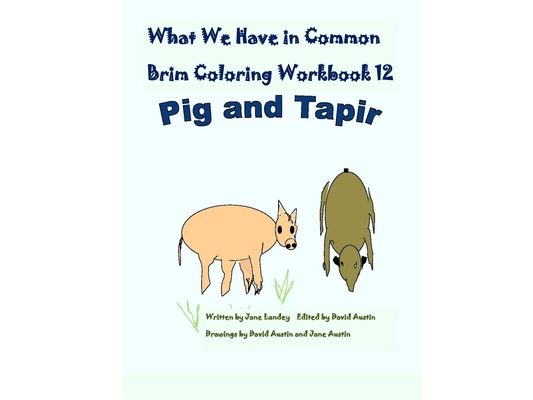 What We Have in Common Brim Coloring Workbook: Pig and Tapir