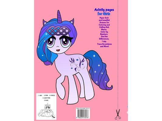 Sweet Angel: Sweet Angel the Paper Doll. Activity Book for Girls Ages 4-8