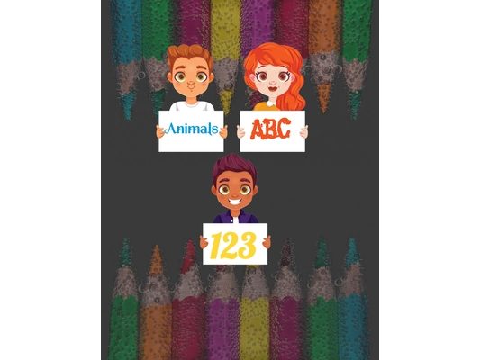 ABC and 123 & Animals: ABC for coloring, kids coloring activity books - animal abc coloring book - 107 pages 8.5 x 11 inch