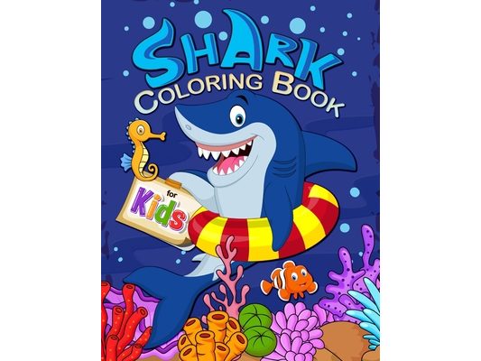 Shark Coloring Book for Kids: Activiety Book for Children Age 2-4 4-8