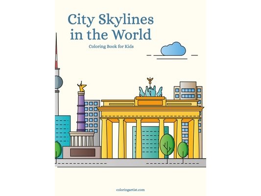 City Skylines in the World Coloring Book for Kids