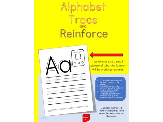 Alphabet Trace and Reinforce Workbook