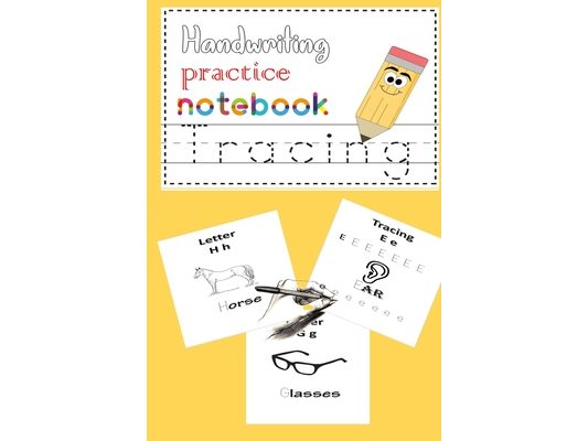 Handwriting practice notebook: Handwriting practice notebook for kids learn names and write letters and Kids coloring activity books