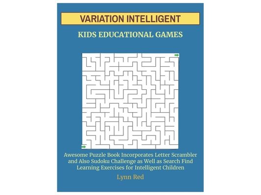 Variation Intelligent Kids Educational Games: Awesome Puzzle Book Incorporates Letter Scrambler and Also Sudoku Challenge as Well as Search Find Learn
