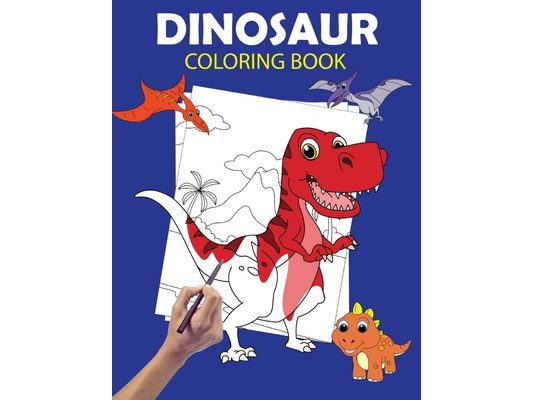 Dinosaur Coloring Book: Large Dinosaur Coloring Books for Kids Ages 4-8 - Dino Colouring Book for Children with 60 Pages to Color - Great Gift