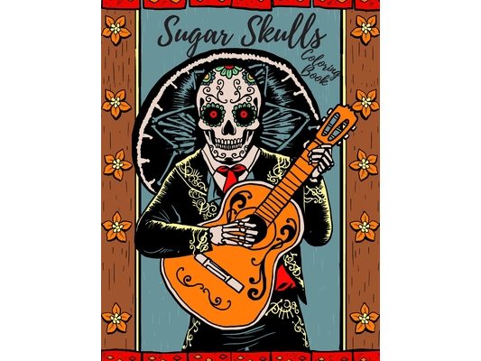 Sugar Skulls Coloring Book: Stress Relieving Designs For Adults & Teens Relaxation Inspired By Mexican The Day Of The Dead To Stress Management