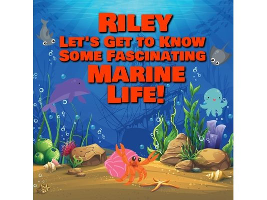 Riley Let's Get to Know Some Fascinating Marine Life!: Personalized Baby Books with Your Child's Name in the Story - Ocean Animals Books for Toddlers