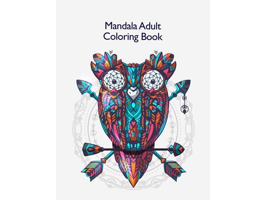 Mandala Adult Coloring Book: Coloring Book "50 cool animals" with a cheerful light and relaxing design