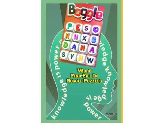 Word Find-Fill In Boggle Puzzles, Issue #1: This Classic Boggle Brain Book Is 6x9 Inches With 150 Puzzles