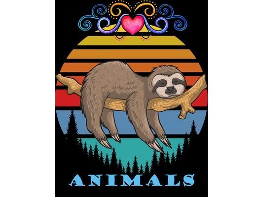 Animals: An adult coloring book: stress relieving designs