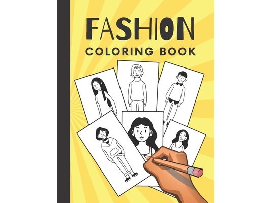 Fashion Coloring Book.: School Clothing Collection Coloring Book. Fashion Illustration Coloring Book For Girls 8-12 Ages