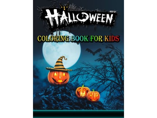 Halloween Coloring Book for Kids: Cute Fall Coloring Book for Kids Ages 4-8, Spooky Coloring Designs