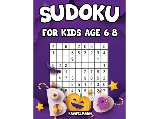 Sudoku for Kids Age 6-8: 200 Fun Sudoku Puzzles for Kids with Solutions - Large Print - Halloween Edition
