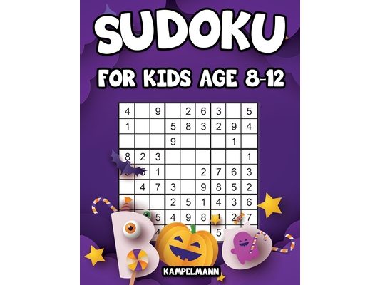 Sudoku for Kids Age 8-12: 200 Fun Sudoku Puzzles for Kids with Solutions - Large Print - Halloween Edition