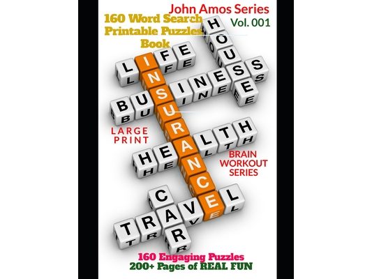 160 Word Search Printable Puzzles Book