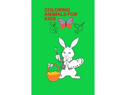 Coloring animals for kids: Coloring Book For Kids. This book contains 40 pages of coloring 6×9 inch