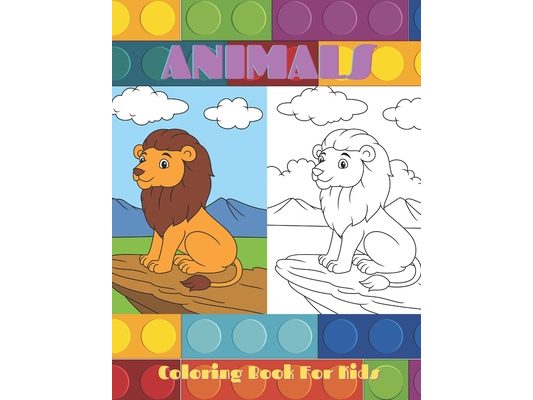 ANIMALS - Coloring Book For Kids: Sea Animals, Farm Animals, Jungle Animals, Woodland Animals and Circus Animals
