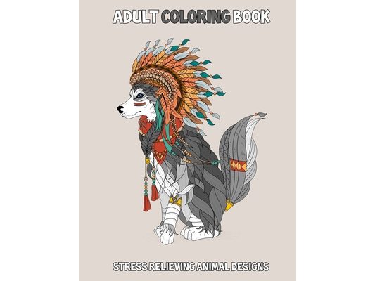 Adult Coloring Book: Stress Relieving Animal Designs: 50 Unique Animal High-resolution Coloring pages For Adults, 8.5x11