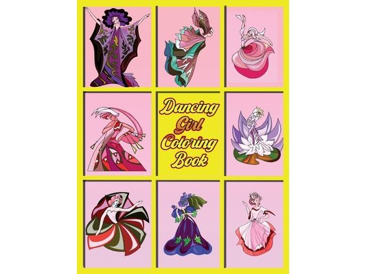 Dancing Girl Coloring Book: Ballet Coloring Book For Girls Aged 4-6