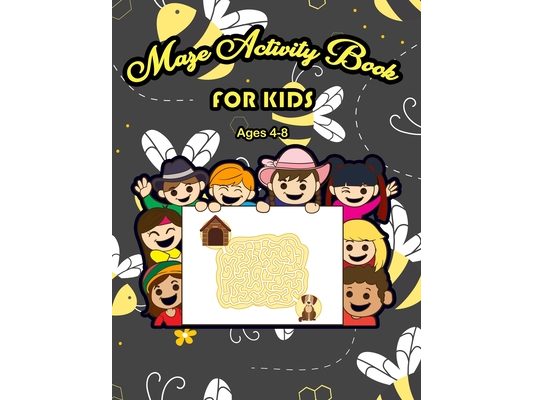 Maze Activity Book for Kids Ages 4-8: Maze Activity Book - 4-6, 6-8 - Workbook for Games, 100 Fun and Challenging Mazes