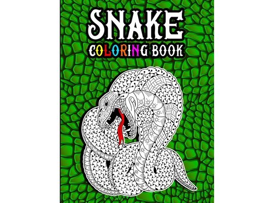 Snake Coloring Book: A Creative Adult Coloring Book in Zentangle Patterns Featuring Unique Snake Species Designs to Color, Including Wild A