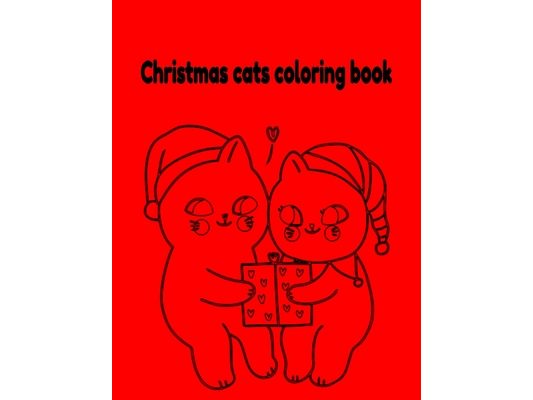 Christmas cats coloring book