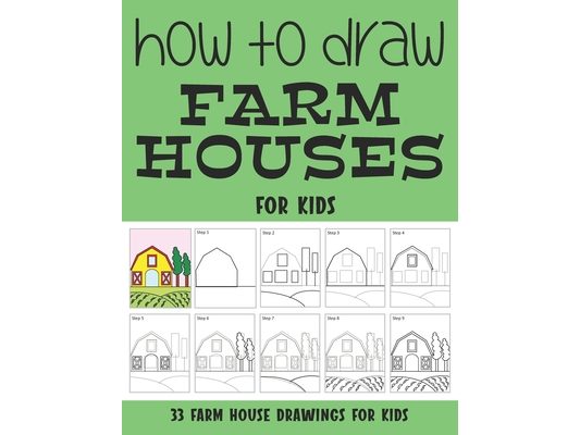 How to Draw Farm House for Kids