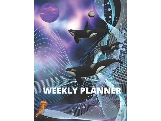 Weekly Planner: Cosmic Sea Life themed planner
