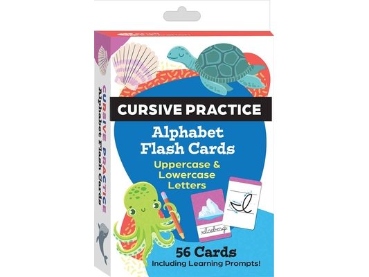 Cursive Practice Alphabet Flash Cards