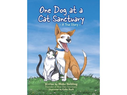 One Dog at a Cat Sanctuary