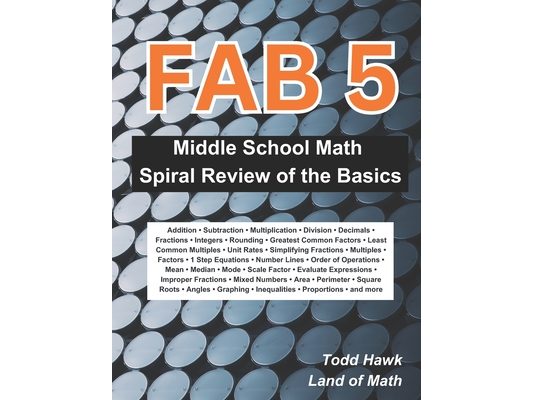 Fab 5: Middle School Math Basic Skill Spiral Review