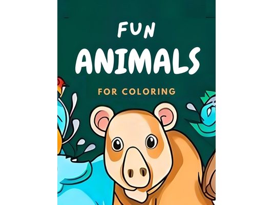 Fun Animals for Coloring: Animals coloring book for kids