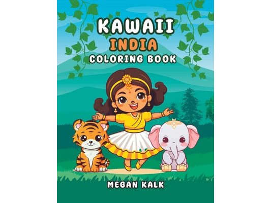 Kawaii India: Coloring Book