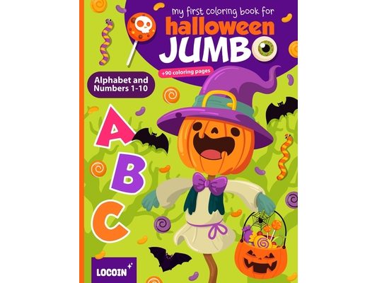 My First Coloring Book for Halloween: Alphabet and Numbers