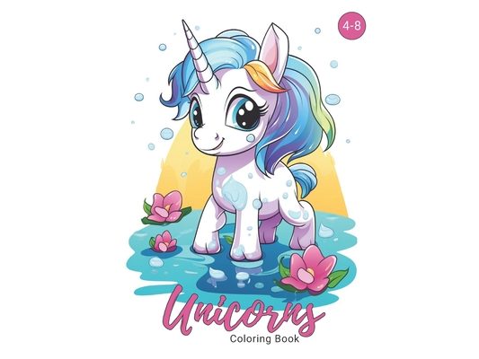 Unicorns Coloring Book 4-8 years old