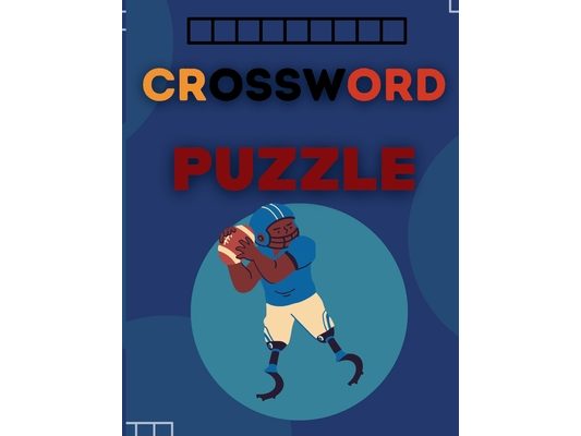 crossword puzzle: american football crossword puzzle for adults with solution for fans of this game