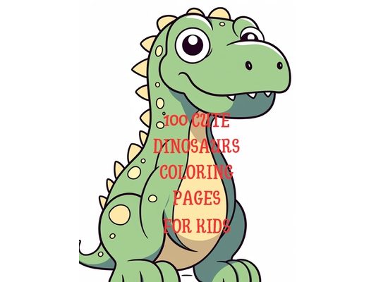 100 Cute Dinosaurs Coloring Pages