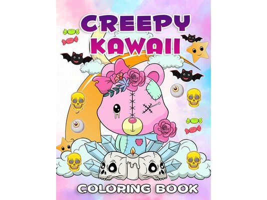 Creepy Kawaii Coloring Book: Delightfully Dark and Adorably Cute A Unique Coloring Adventure