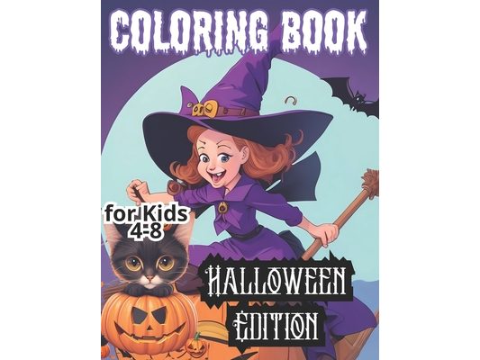Coloring Book for Kids ages 4-8: Halloween Edition
