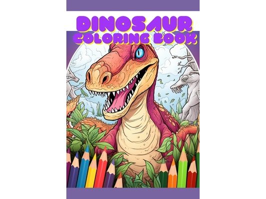 Dinosaur Coloring Book: Great Gift for Boys and Girls