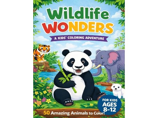 Wildlife Wonders: A Kids' Coloring Adventure: Explore the Diverse Wildlife of the World through Beautiful Illustrations! An Animal Coloring Book for K