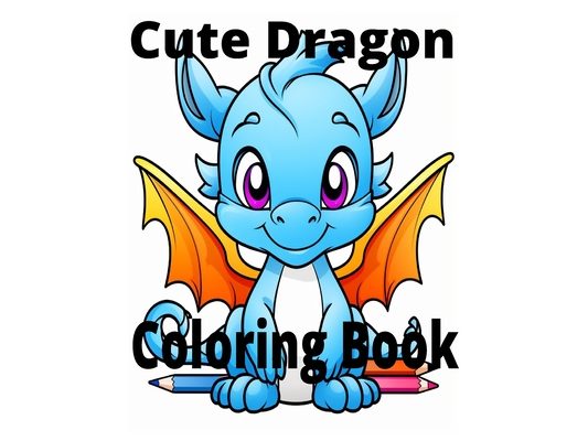 Cute Dragon Coloring Book