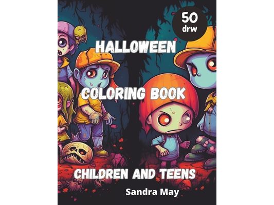 Halloween Coloring Book: Halloween Coloring Book for Children and Teens