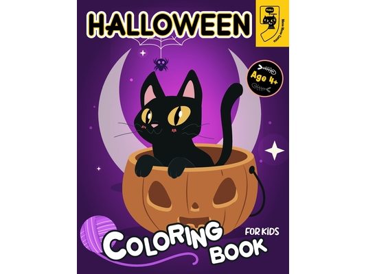 Halloween Coloring Book for Kids: Cute Horror Spooky Chibi Coloring Pages for Kids, Toddler