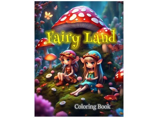 Fairyland Coloring book: Fairyland with little fairy, and fairy gardens, this coloring book will transport you to a mystical realm where the po