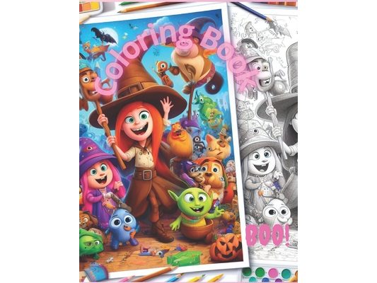 Coloring Book Little Witch ABRA, full of adventures: Coloring Book for girls ages 3 and up, meet the little witch ABRA, with all her forest friends.