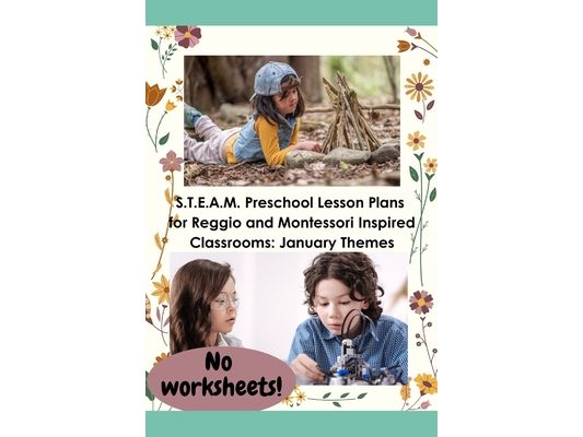 S.T.E.A.M. Preschool Lesson Plans for Reggio and Montessori Inspired Classrooms: January Themes