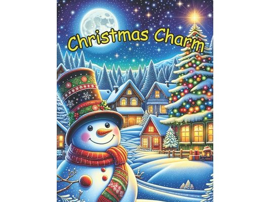 Christmas Charm: 51 Enchanting Coloring Pages from Snowflakes to Santa