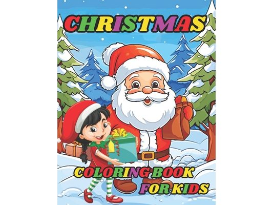 Christmas Coloring Book For Kids: Features 50 Adorable Santa Claus-themed simple and kid-friendly designs.